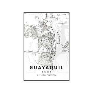 Guayaquil Light City Map T-Shirt