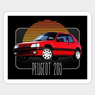 Autocollants stickers Bande Pts hayon / coffre 205 rallye - EPOQUEAUTO69