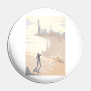 Sepia Adventure Pin