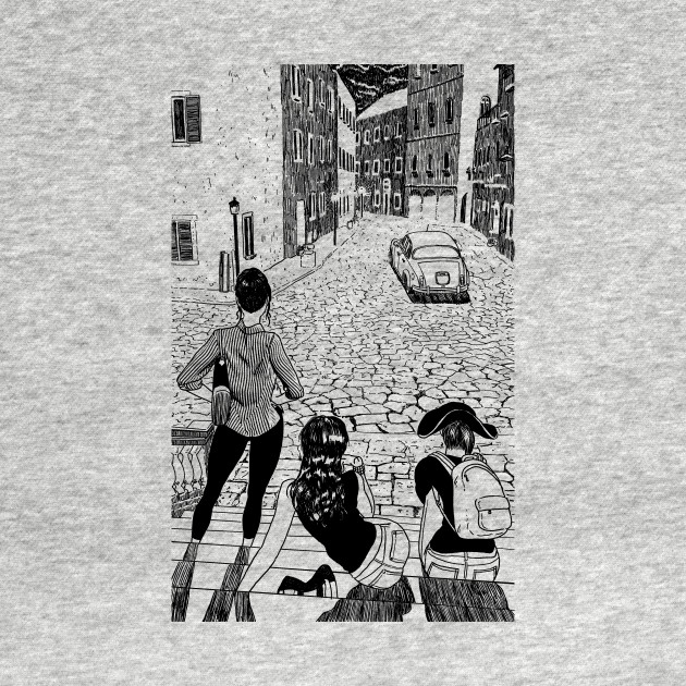 Discover mediterranean street - Sexy Women - T-Shirt