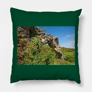 Kolac Rock Arch on Brac Island, Croatia Pillow