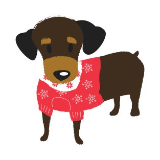 Dachshund Christmas Sweater Wiener Dog Lovers T-Shirt