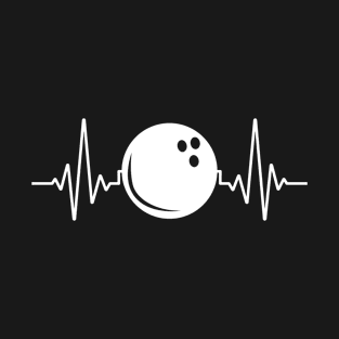 Bowling Heartbeat Bowling Ball bowler bowl T-Shirt