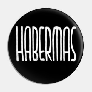 Philosophy Habermas Sociologist Pin