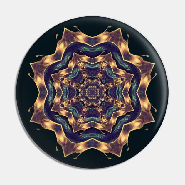 Fractal Mandala Pin by Manafold