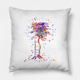 Crooked tree Pillow