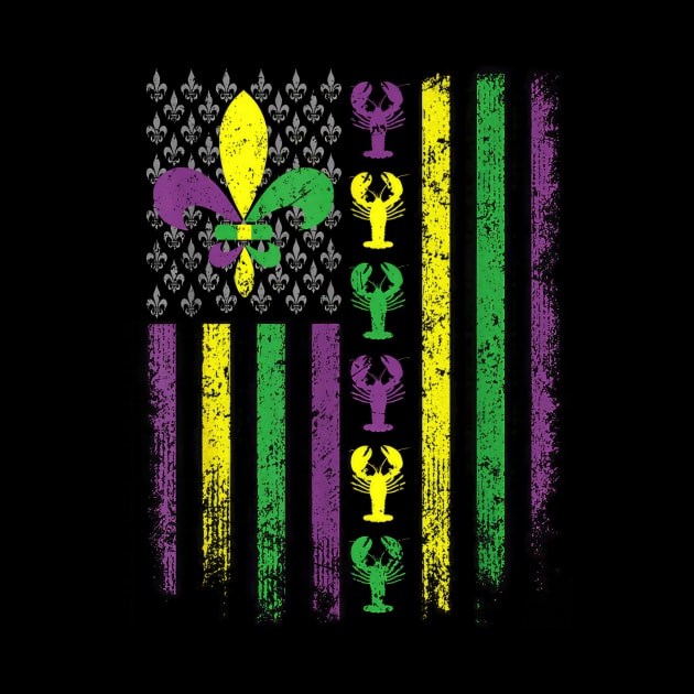 Mardi Gras Flag Carnival Happy New Orleans Mardi Gras 2024 by Ripke Jesus