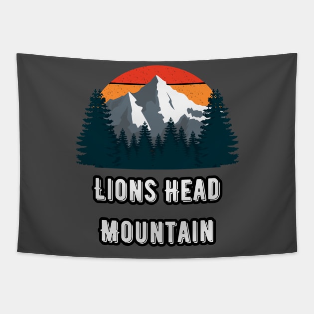 Lions Head Mountain Tapestry by Canada Cities