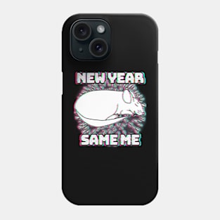 New Year, Same Me (Glitched) Phone Case