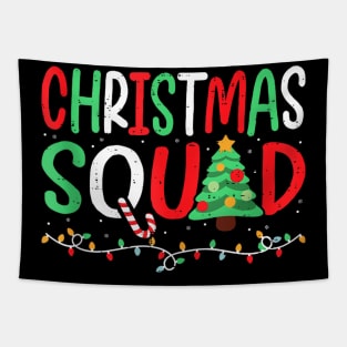 Christmas Squad Family Group Matching Christmas Pajama Party Tapestry