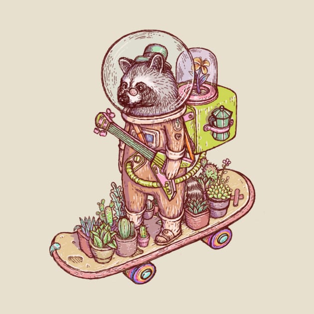 Raccoon space suits by makapa