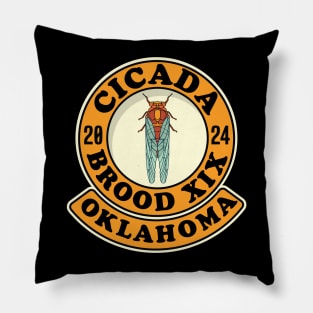 Cicada Brood XIX Oklahoma Pillow