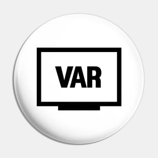 VAR sticker, video assistant referee, sticker Pin