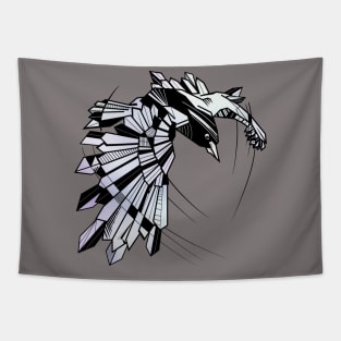 Geometric Raven Tapestry