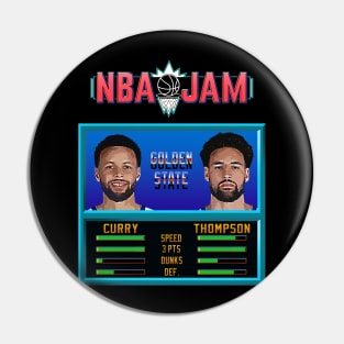 NBA JAM - Warriors Basketball Pin