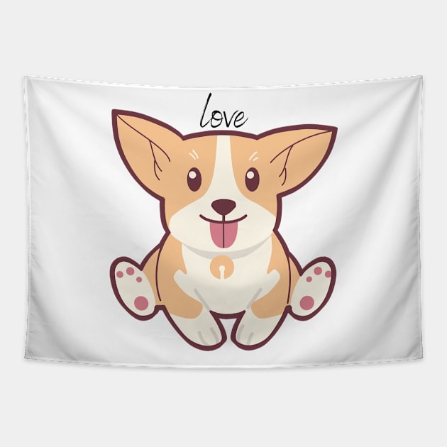 Love Dogs Tapestry by AbstractWorld