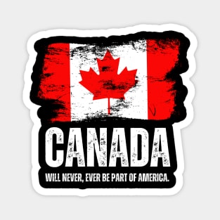 Bold Mark Carney Statement Design – Canada Will Never, Ever Be Part of America Magnet