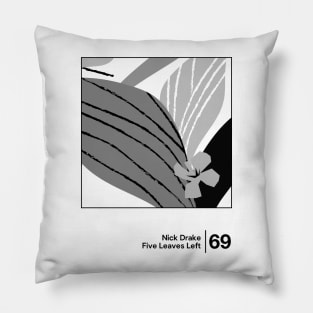 Five Leaves Left / Minimalist Style Graphic Artwork Pillow