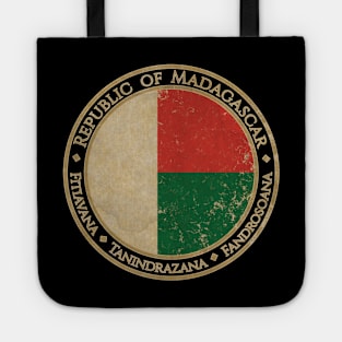 Vintage Republic of Madagascar Africa African Flag Tote