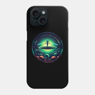 Extraterrestrial Lifeform Encounter - Sci-Fi Alien Design Phone Case