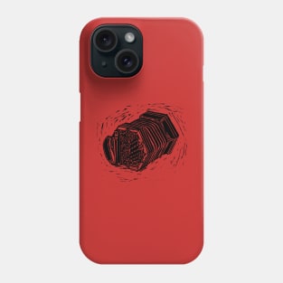 Concertina Linocut Design Phone Case