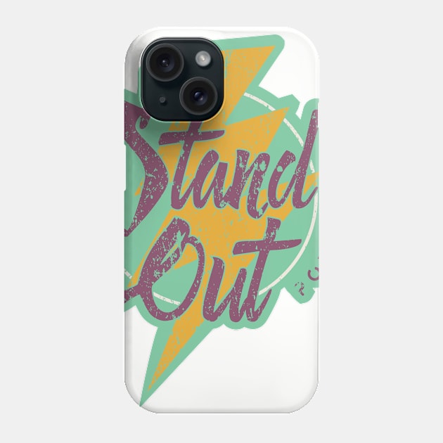 Powerline - Stand Out - World Tour 95' - Vintage Green Phone Case by Batg1rl