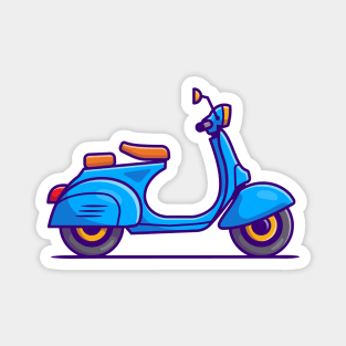 Scooter Cartoon Magnet