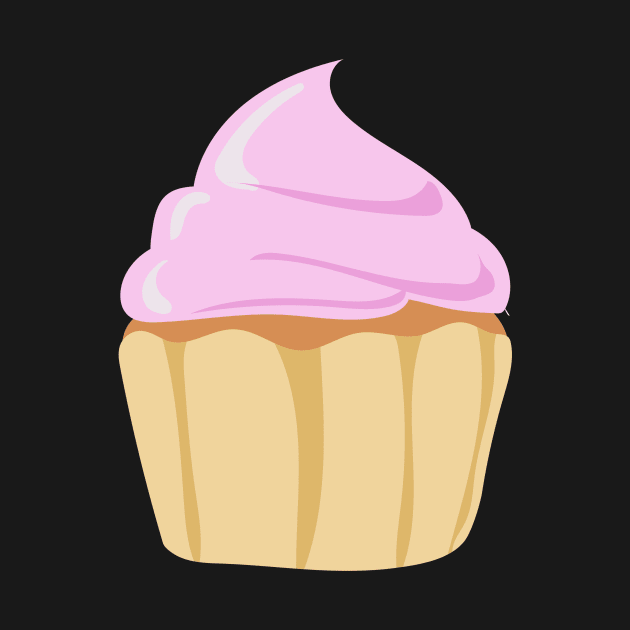 Pink cream cupcake by Tjstudio