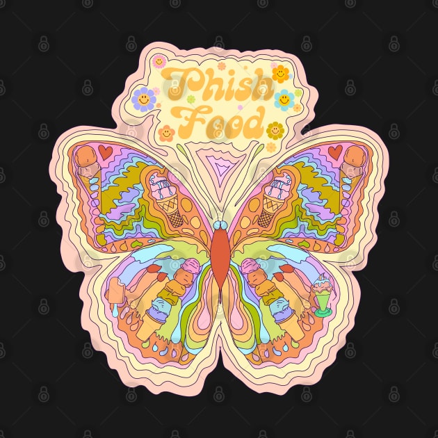 Phish Food - Phish 70s Butterfly by Deardarling