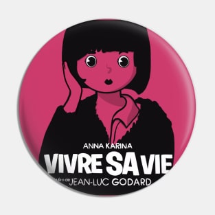 My Life to Live - French Nouvelle Vague poster Pin