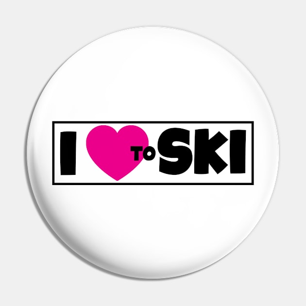 I LOVE TO SKI SKIING MOUNTAINS SKIER HEART Pin by TravelTime