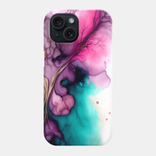 Petal Fusion - Abstract Alcohol Ink Resin Art Phone Case