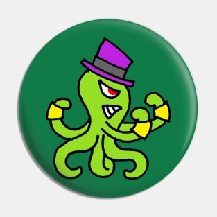 Miskatonic Fighting Cephalopod Pin