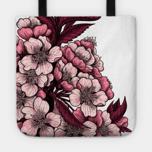 Cherry blossom branch Tote