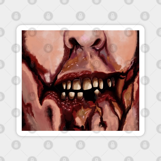 Spooky Zombie Mouth Magnet by TWOintoA