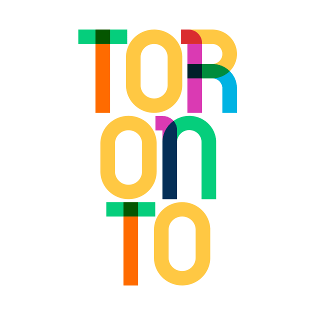 Toronto Canada Pop Art Letters by Hashtagified