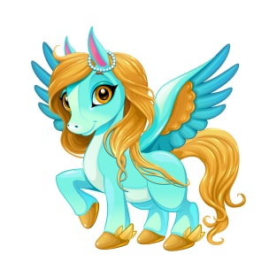 Baby pegasus with cute eyes T-Shirt