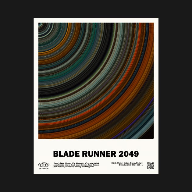 minimal_Blade Runner 2049 Circular Barcode Movie by silver-light