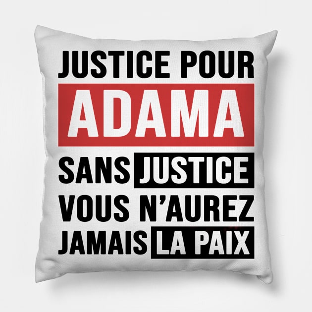 Justice Pour ADAMA Pillow by CF.LAB.DESIGN