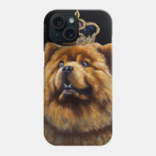 Chow Chow with Crown Phone Case