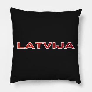 Latvija Red Latvia Pillow