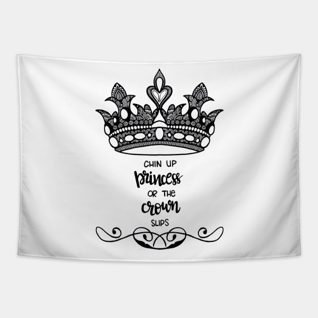 Princess Crown Tapestry by designsbygulmohar