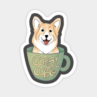 Corgi Coffee Magnet