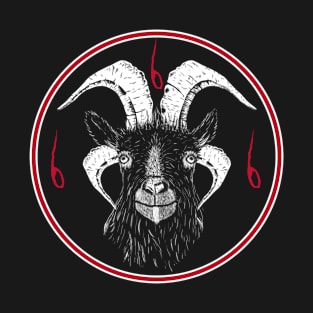 Black Metal Goat Head T-Shirt