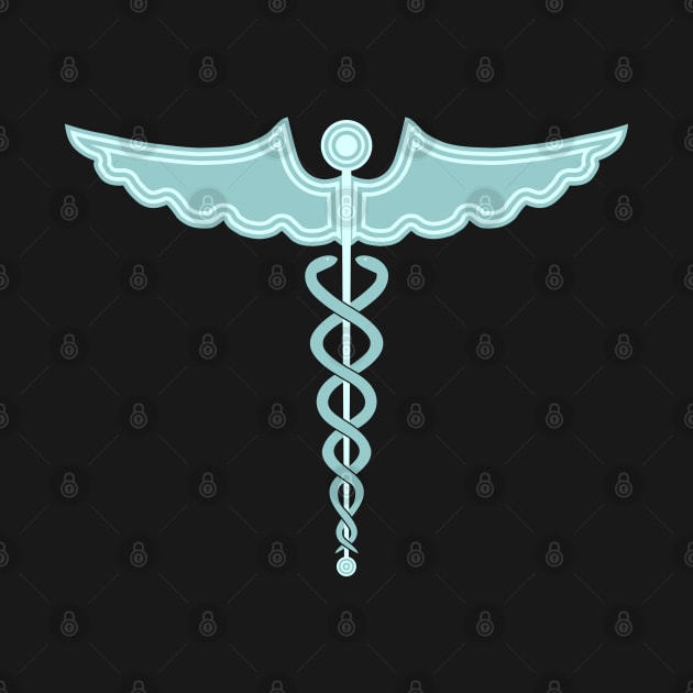 Caduceus Staff of Hermes by Wareham Spirals