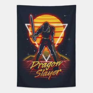 Retro Dragon Slayer Tapestry