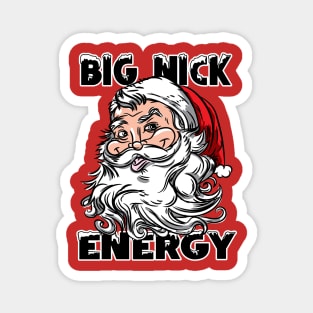 Big Nick Energy Retro Santa Magnet