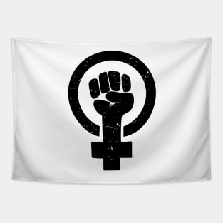 Feminist Raised Fist - Distressed Tapestry