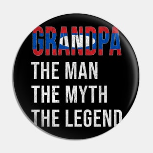 Grand Father Lao Grandpa The Man The Myth The Legend - Gift for Lao Dad With Roots From  Laos Pin