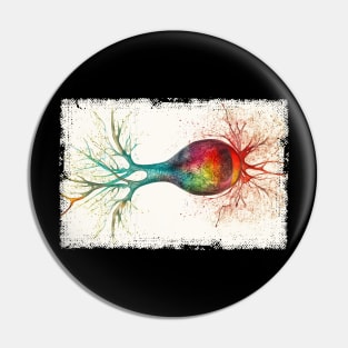 Abstract Human nerve cell Pin